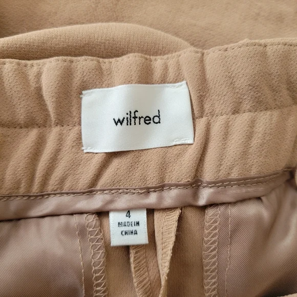 Aritzia Wide Leg Pants in Blush Taupe - Picture 6 of 7